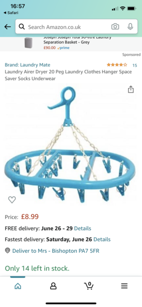 For those that hang washing out on the line....