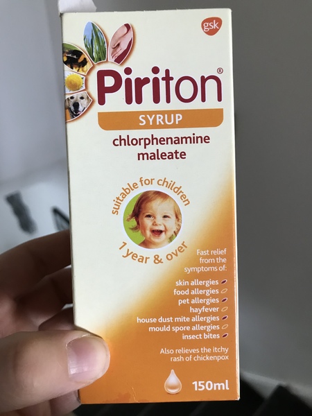 2 year old with hayfever