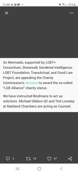 Mermaids, Gendered Intelligence & Fox killer launch appeal against Charity Commission over LGB Alliance charity status