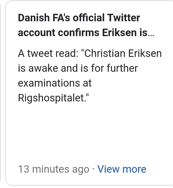 Omg Christian Ericsson. Collapsed. CPR.