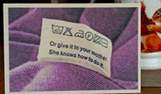 Care label says ‘mother can do it’