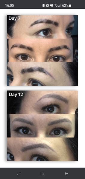 Is it normal for combi brows to look like this...