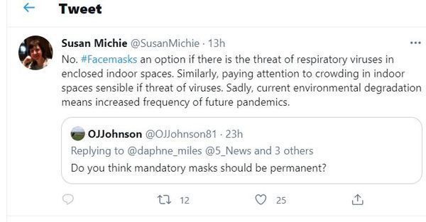 Face masks and social distancing forever anyone?