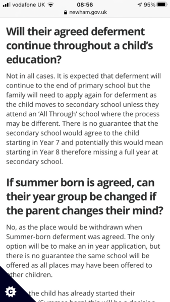 To Decelerate School Entry