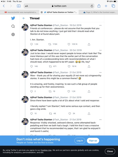 What's the funniest experience of mansplaining you have experienced