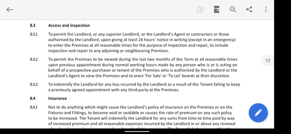 URGENT: Does a tenant have to allow a survey?