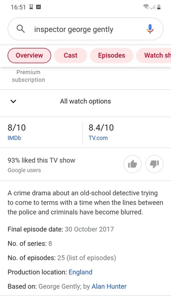 Good detective series or drama