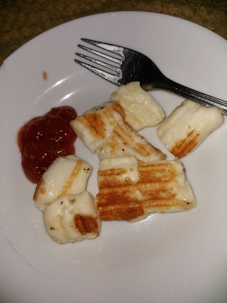 Halloumi cooked in panini/toastie maker?