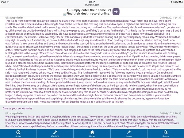 Creepy Forest/Dog running off/Scary tale?