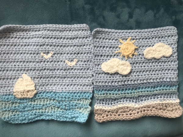 Woolly Hugs. A Blanket for lovely Notapizzaeater whose wonderful DH has sadly died.