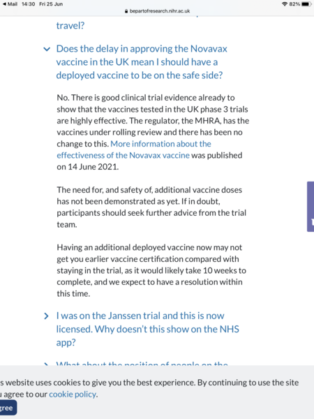 Novavax trial thread number 3