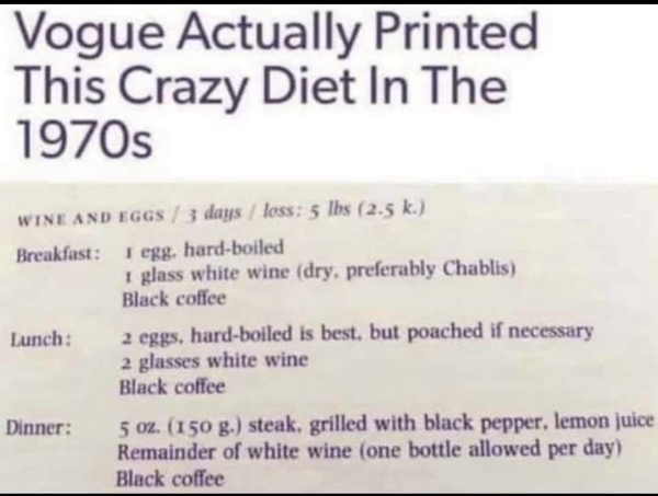 I’m trying a really odd diet and hope it works