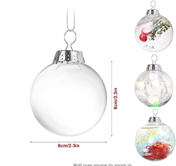 HELP - where can I  BULK BUY clear Christmas baubles from?