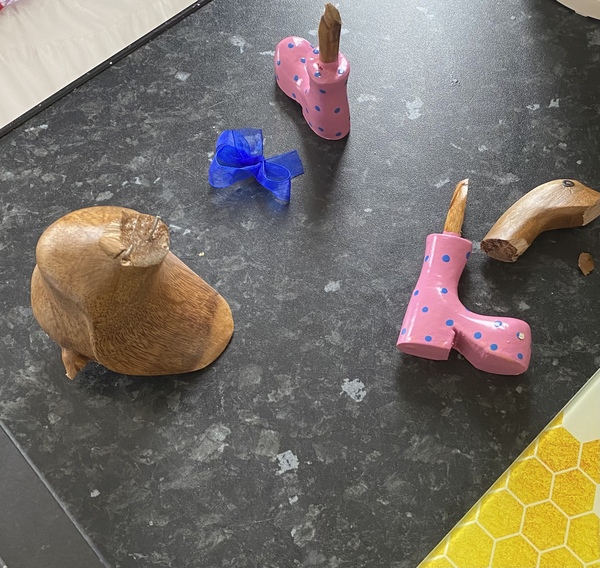 To ask you to help me find this wooden duck :(