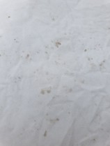 Need laundry help - waxy residue on bedsheet