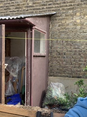 What material is my shed made of and what do i need to paint it (pics included)