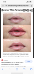 Lip blushing?