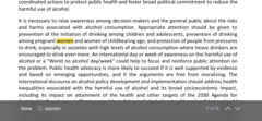 To think WHO are trying to commit organisational suicide? They’ve said that women of childbearing age should not drink alcohol AT ALL.