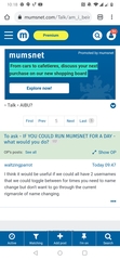 To ask - IF YOU COULD RUN MUMSNET FOR A DAY - what would you do?