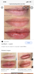 Lip blushing?
