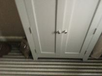 Shoe storage in hallway