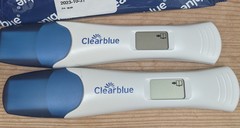 Faint line 10 dpo