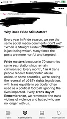 to think it’s OK to raise awareness for other causes during Pride month?