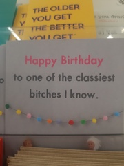Sainsbury's greeting cards - tits and bitch