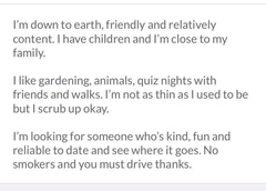 I thought online dating might be tough but I didn’t expect it to be this tough