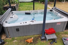To be falling out of love for the hot tub?