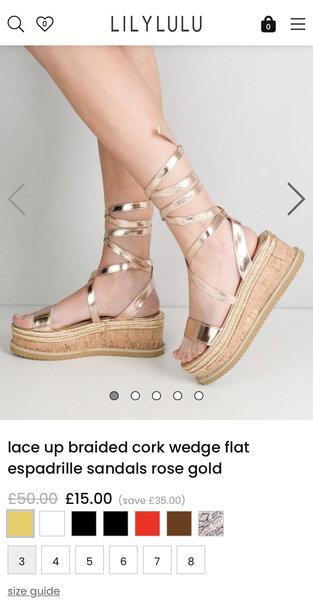 Strappy wedge sandals