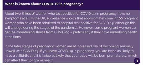 What are pregnant women meant to do after July 19th?