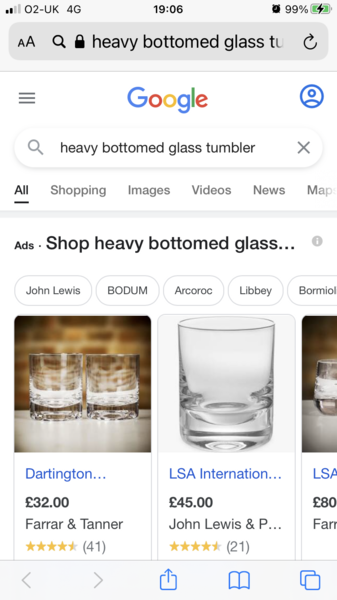 What do you call a wide but short glass?