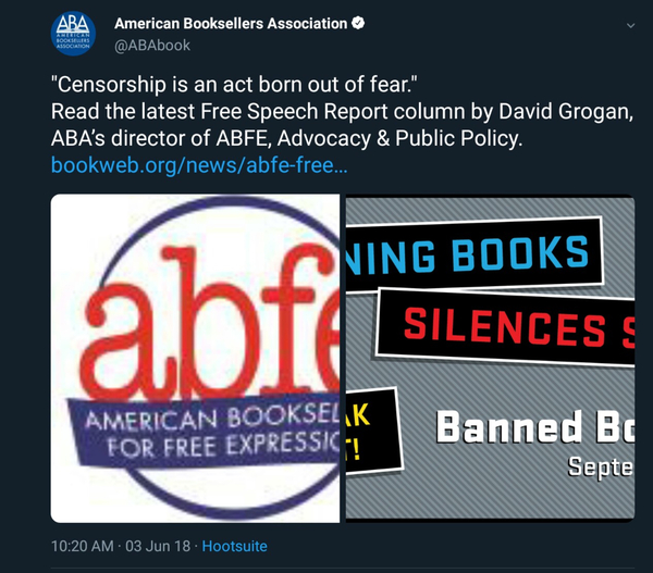 American Booksellers Association and Abigail Shrier