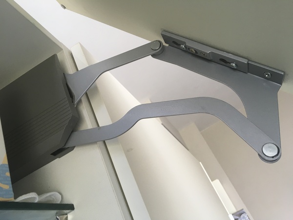 kitchen cupboard 'garage' doors not keeping open