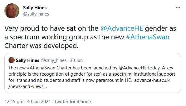 New Athena Swan gender charter mark launched today