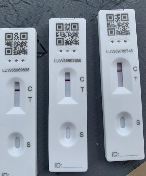 Multiple positive LFTs, negative PCR