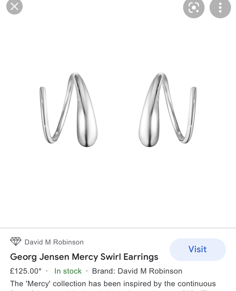 Looking for similar to Georg Jenssen mercy swirl earrings?