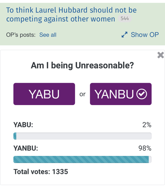 To think Laurel Hubbard should not be competing against other women