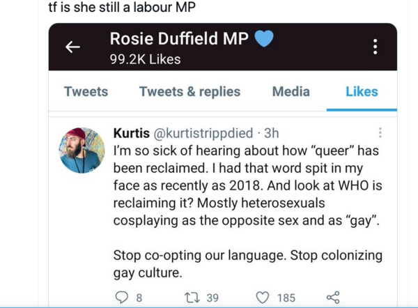 Today’s witch burning - Rosie Duffield MP