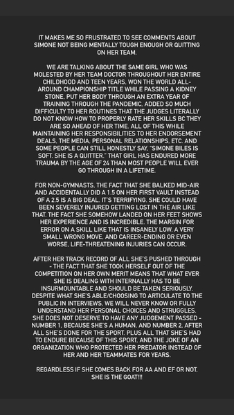 Women’s gymnastics team final