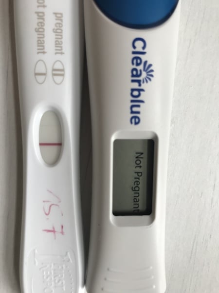 Frer positive Clearblue digital not pregnant