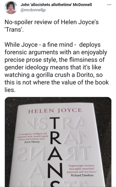 David Aaronovitch Review of Helen Joyce's Book