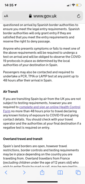 Flying to Spain (Balearics) from the UK