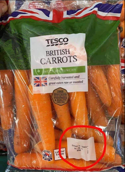 British carrots from Chernobyl