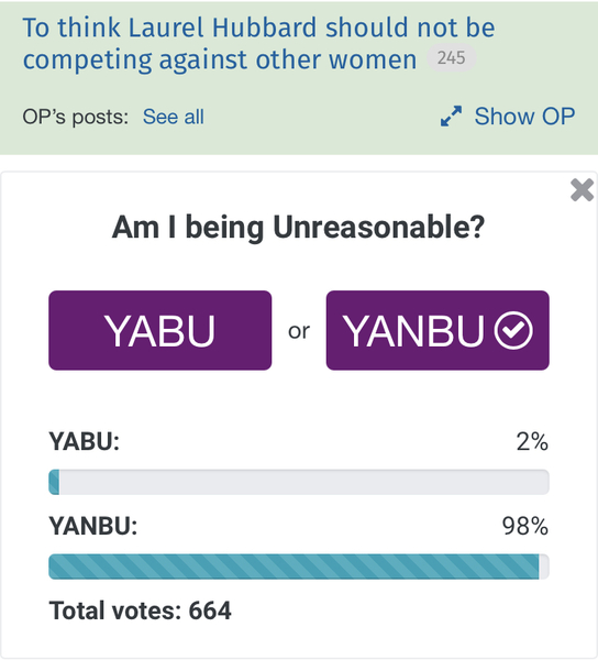 To think Laurel Hubbard should not be competing against other women