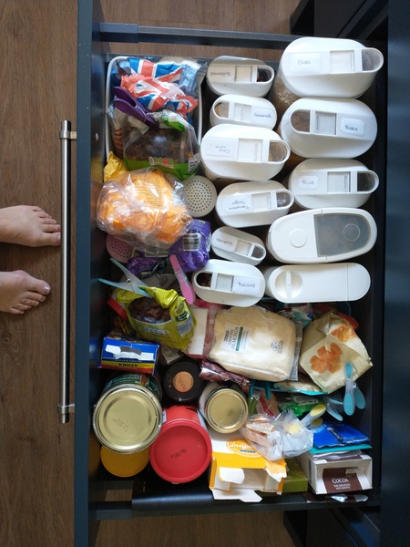 Pan Drawers or cupboards for food storage?