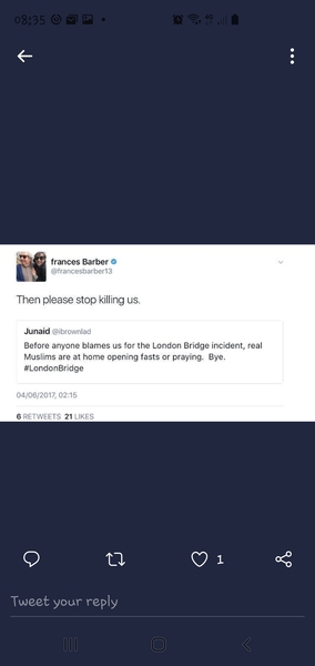Frances Barber Under Attack From TRAs