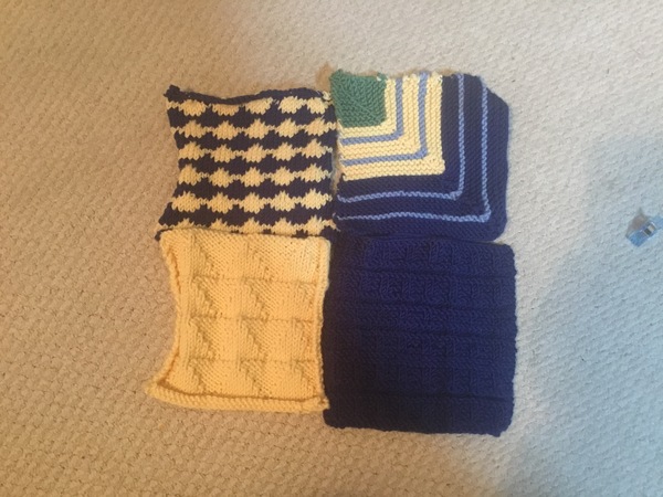 Woolly Hugs. A Blanket for lovely Notapizzaeater whose wonderful DH has sadly died.