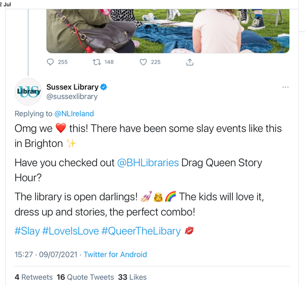 A library thought it appropriate to book this 'entertainment' for children and I feel sick